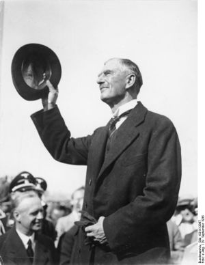 British Prime Minister Neville Chamberlain arrives at Munich, 29 September 1938