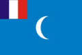 Flag of the French Mandate of Syria at the beginning of the French mandate 1920