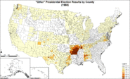 "Other" presidential election results by county